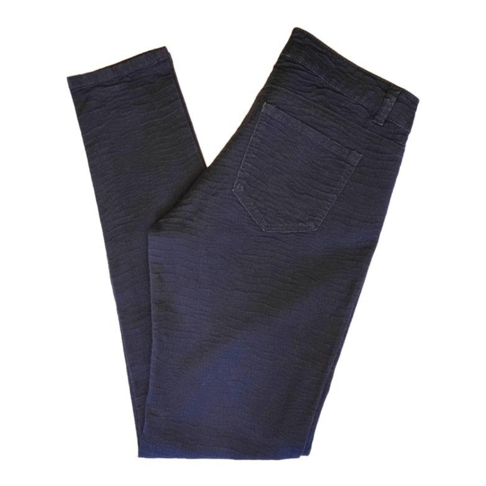 H&M black snakeskin jeans - 4